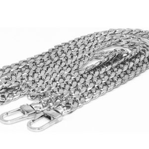 47 inch silver crossbody chain with lobster clasps on both ends